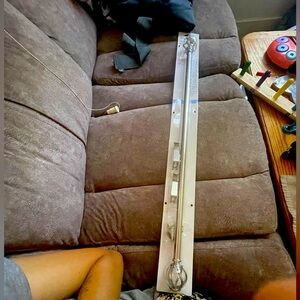 Stylewell brushed nickel  curtain rod